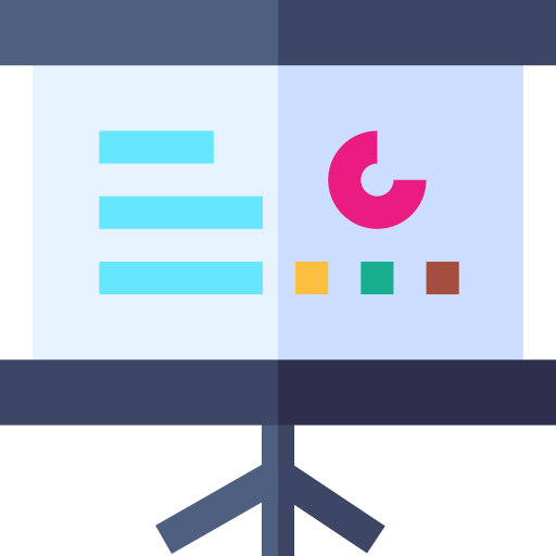 data on a screen